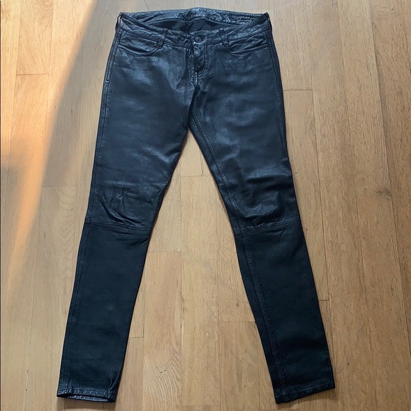 All Saints Mauritius Leather Pants - Picture 3 of 7